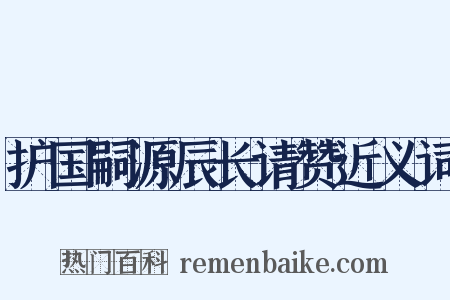 护国嗣源辰长请赞近义词是什么意思的图片